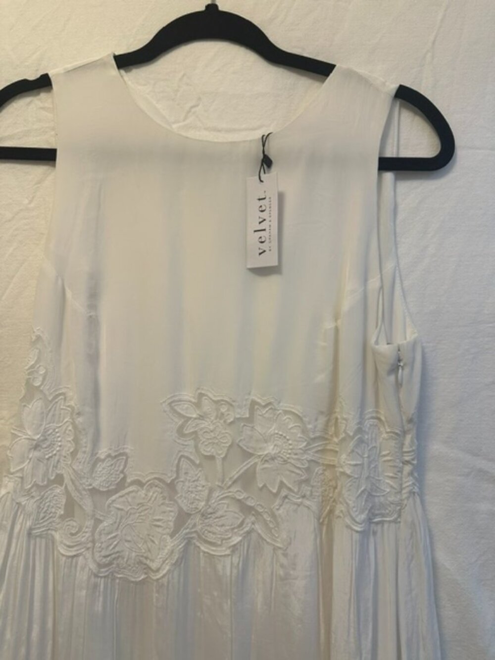 White Dress by Velvet. Sz M.  Never Worn.  Tags attached - Picture 2 of 3